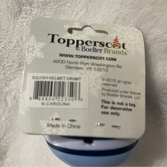 North Carolina ornament squish helmet New See Pictures small scuffs - Picture 4 of 8